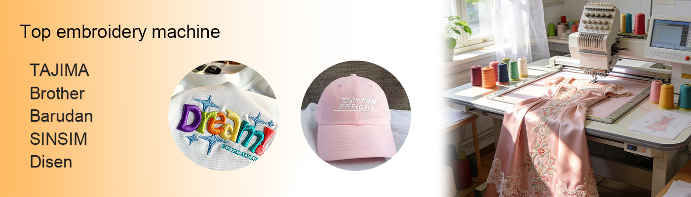 Top embroidery machine