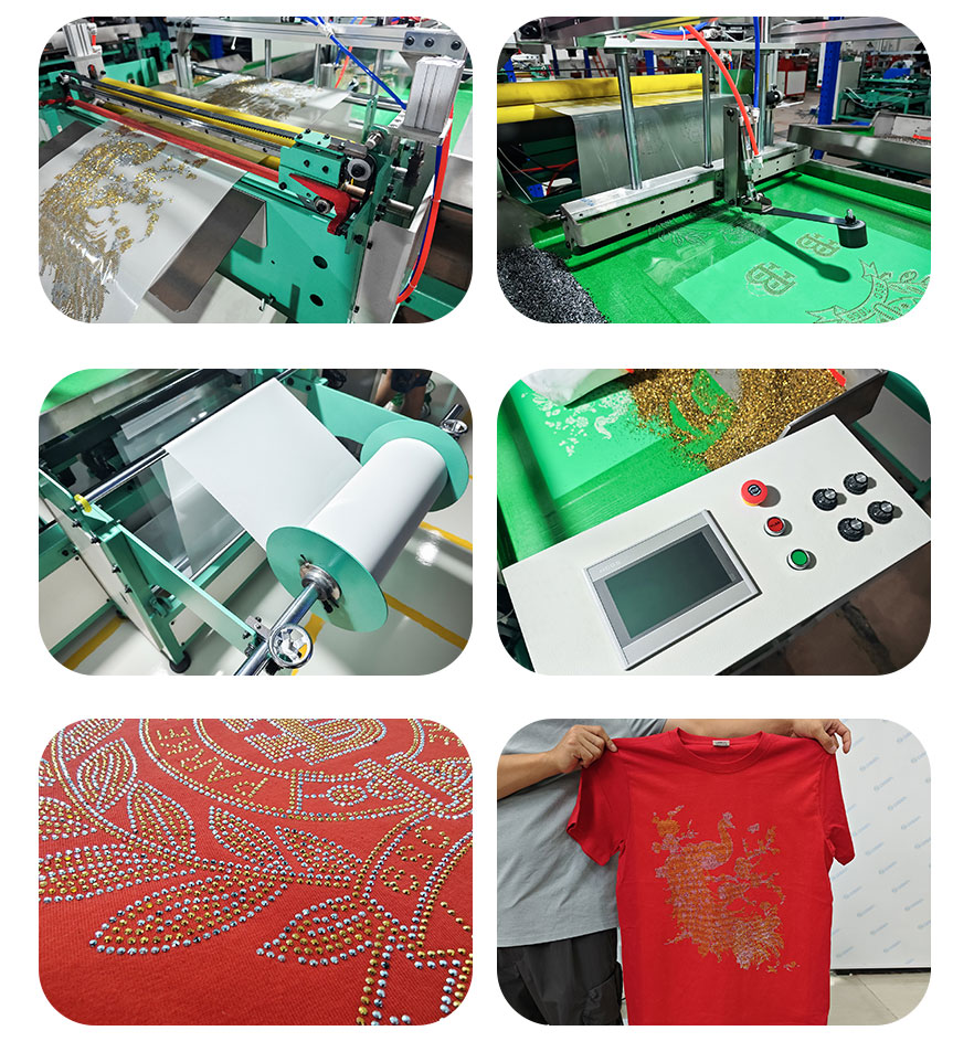 Two-color-Rhinestone-shaking-machine-detail display