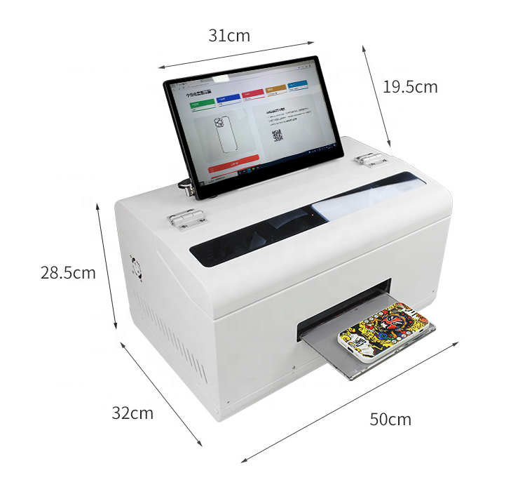 MiniUV-A4 uv flatbed printer-size