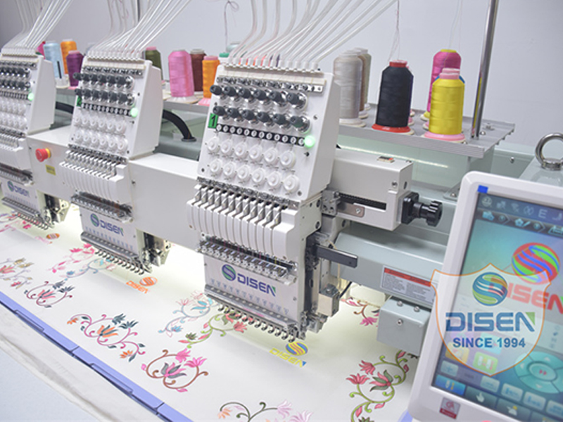 How does an embroidery machine work?