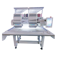 DS-J1502 Chenille Network connectivity Two Head Embroidery Machine For Cap