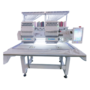 DS-J1502 Chenille Network connectivity Two Head Embroidery Machine For Cap