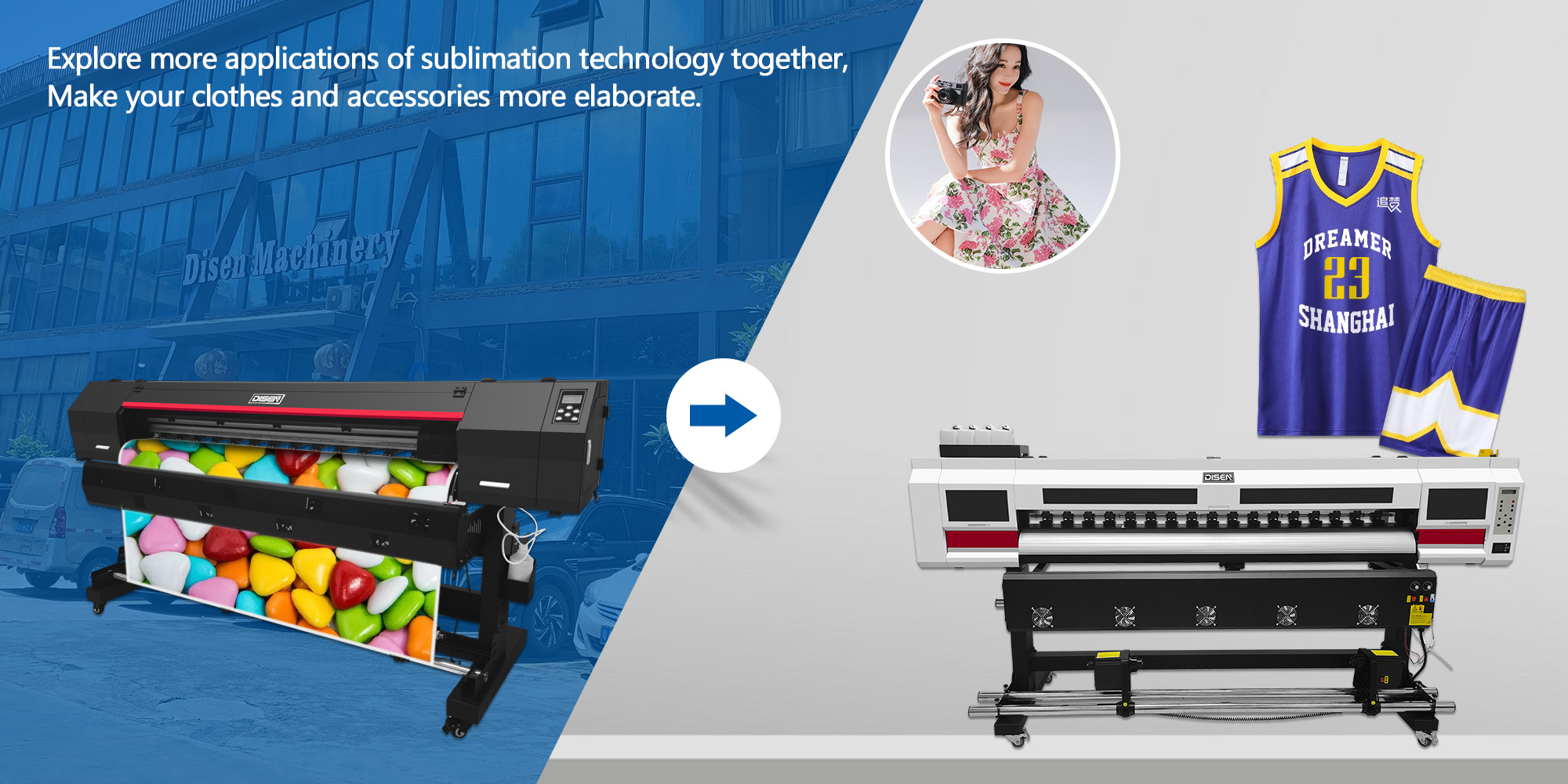 sublimation Printer machine banner