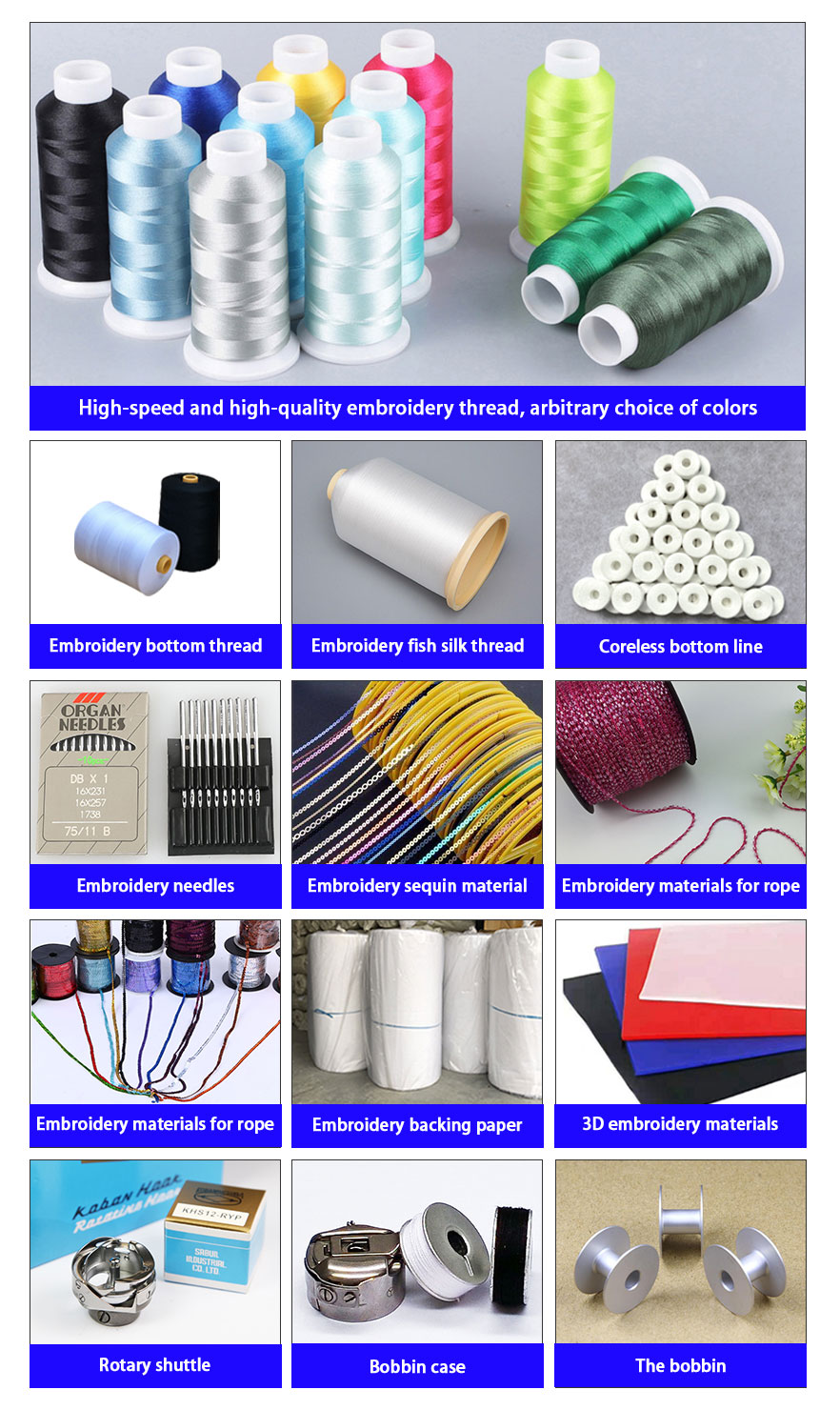 Embroidery Machine consumable