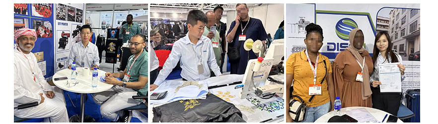 Dubai exhibition, photo with customers