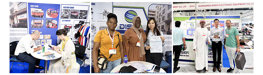 Dubai exhibition, photo with customers