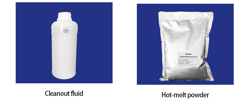 DTF cleanout fluid,hot-melt powder