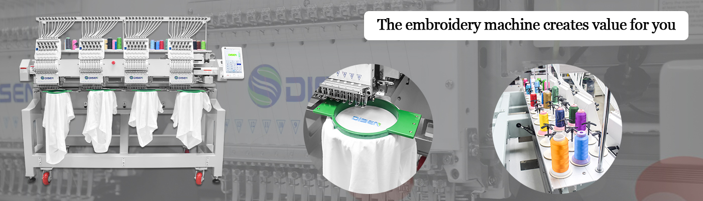 The embroidery machine creates value for you