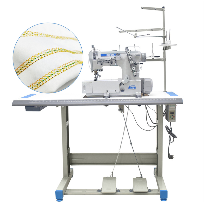 DS-500D High Speed Industrial Sewing Machine 5 Thread Stitch Fabric Interlock Sewing Machine 