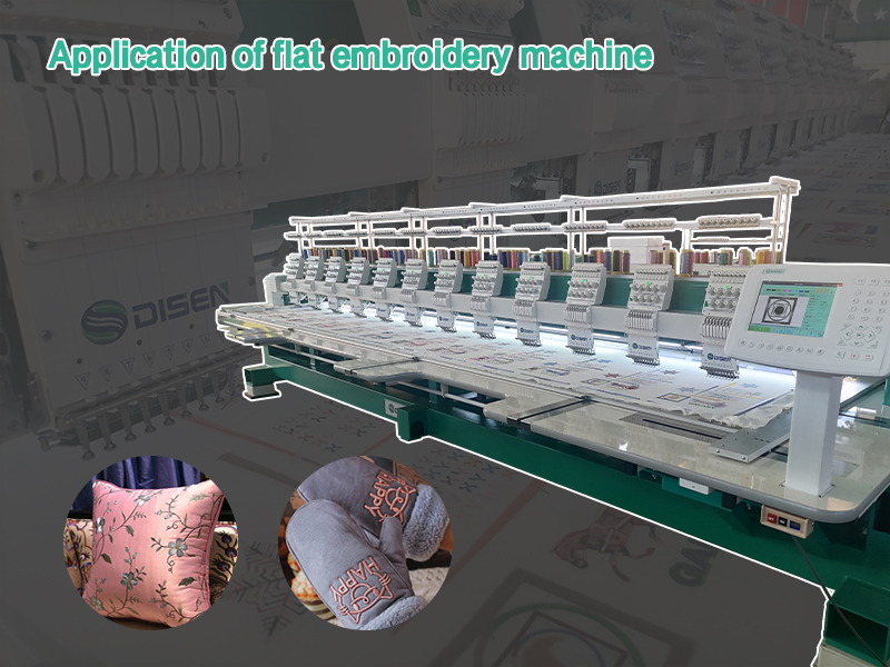 Application of flat embroidery machine