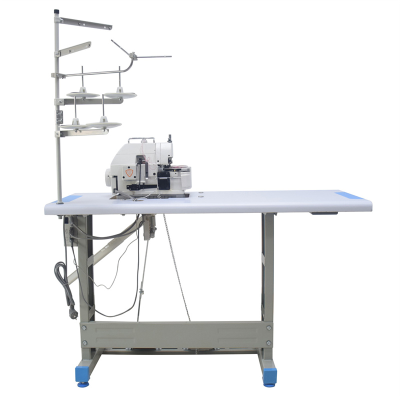DS-747D Industrial Overlock Sewing Machine 4 Thread for Towel Sleeve Jack Overedging 