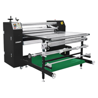 DS-26B 1.2x210 1200mm Commercial Pneumatic Roll Fabric Sublimation Rotary T-shirt Heat Transfer Press Machine