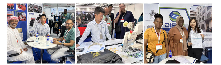 Dubai exhibition, photo with customers