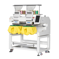 Elbow Network connectivity Two Head Embroidery Machine For Towel