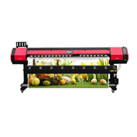DS-MC2502P Digital Inkjet PVC Vinyl Flag Wallpaper Printing Machine 2.5M Large Format Eco Solvent Printer