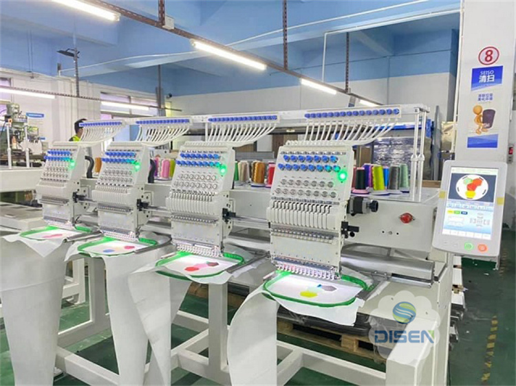 Portable Stitch Density Multi-head Embroidery Machine For Applique
