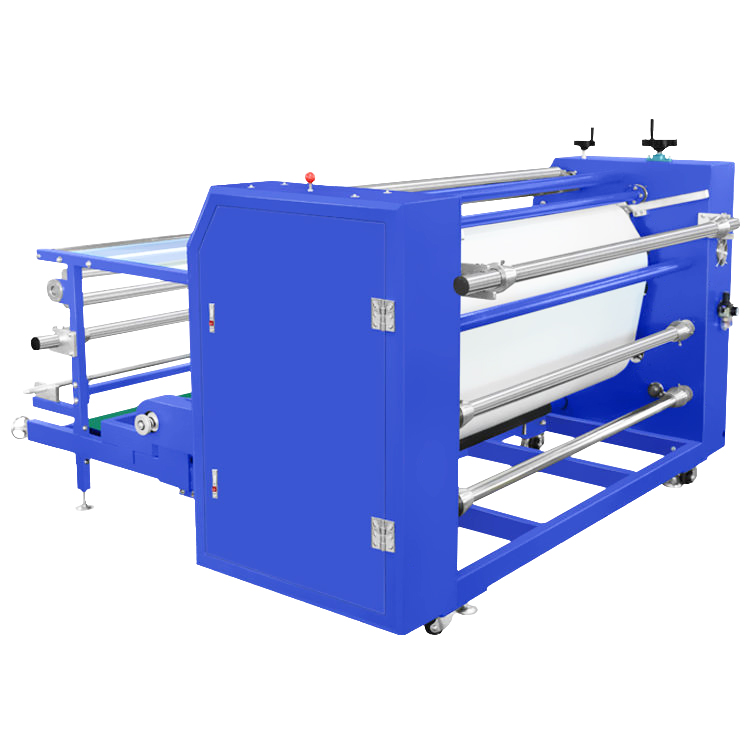 DS-26B 1.7x210 1700mm Fabric Textile Calender Heating Pipe Roll Pneumatic Heat Press Roller Sublimation Rotary Heat Transfer Machine