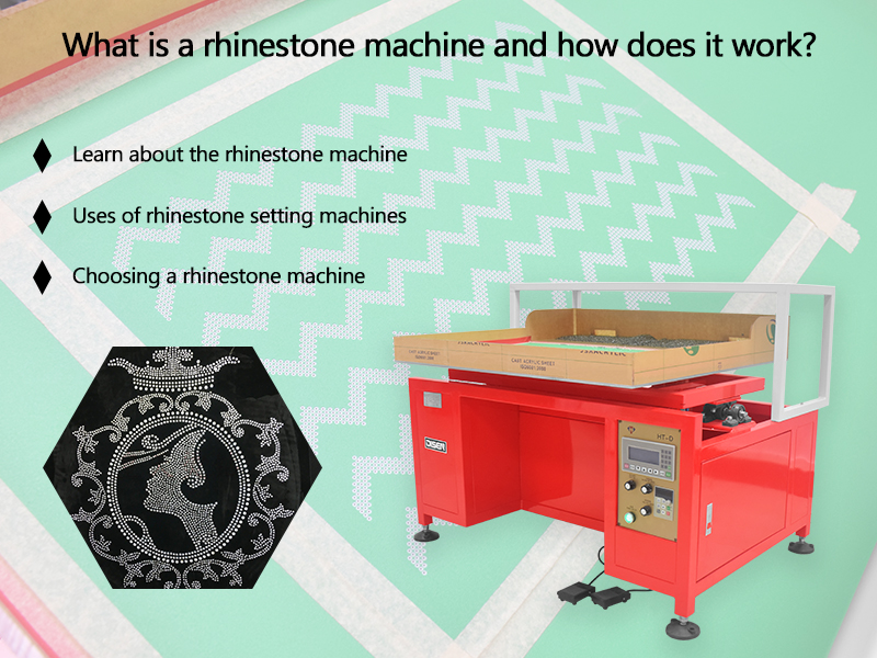 What is a rhinestone machine and how does it work?