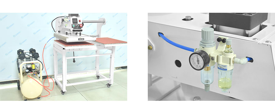 Connection for use with air compressor