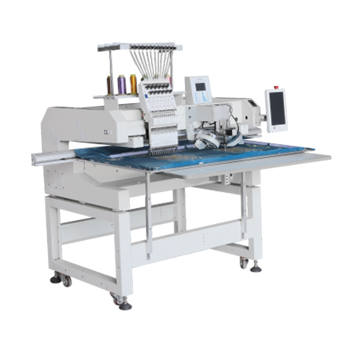 High Speed LCD Display Single Head Embroidery Machine Flat Embroidery