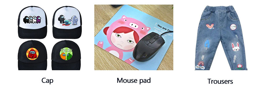 cap, mouse pad,trousers