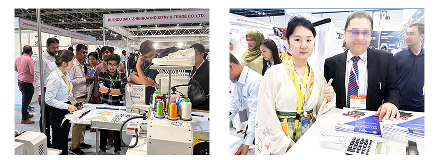 Dubai exhibition, photo with customers