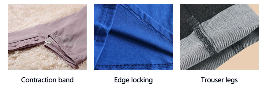 contraction band,edge locking,trousers legs