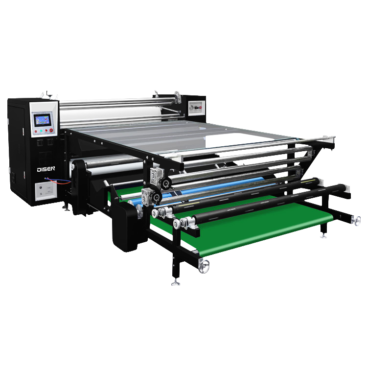 DS-26B 1.7x420 1700mm Roller Sublimation Paper Roll To Roll Heat Transfer Printing Fabric Textile Cutting Pieces Cloth Automatic Heat Press Machine