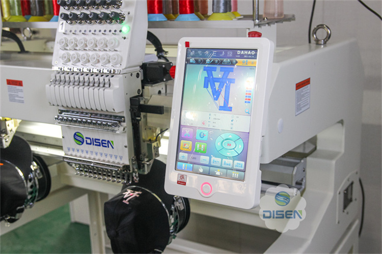 Elbow Network connectivity Two Head Embroidery Machine For Towel