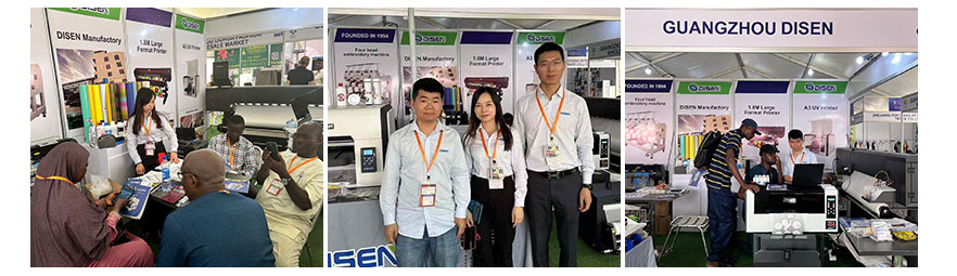Nigeria exhibition, photo with customers