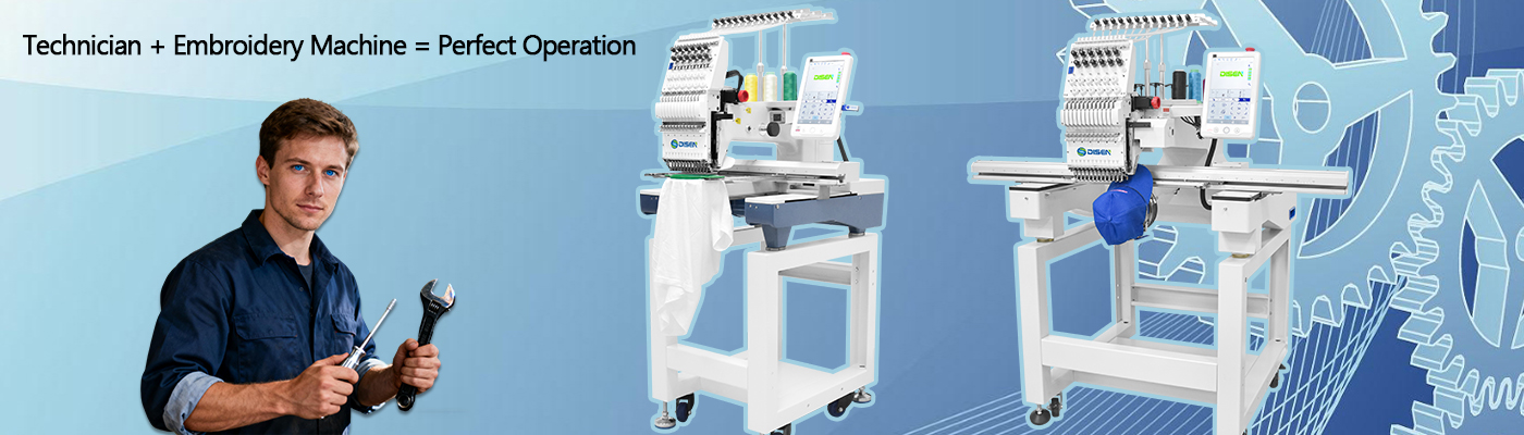 Technician + Embroidery Machine=Perfect Operation