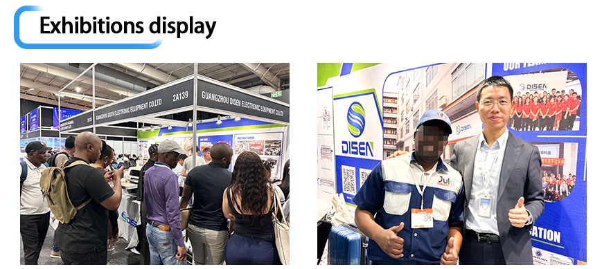South Africa exhibition, photo with customers