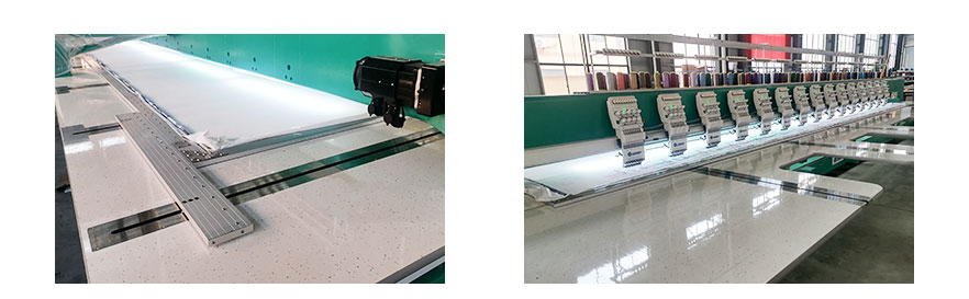 Flat embroidery machine