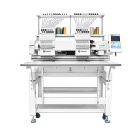 Double head embroidery machine with 12 needles computerized embroidery machine