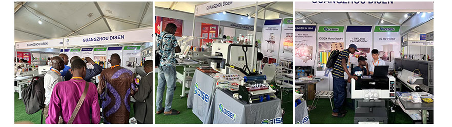 Nigeria exhibition, photo with customers
