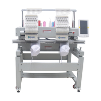 DS-G1202 Double Head Cap Embroidery Machine Low Price Flat T-shirts Logo Embroidery