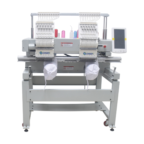 DS-G1202 Double Head Cap Embroidery Machine Low Price Flat T