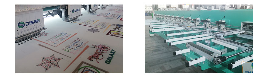 Flat embroidery machine