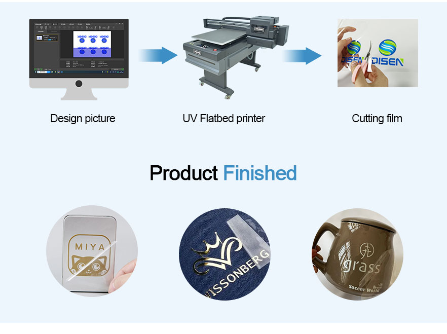 6090-UV-flatbed-printer-working process