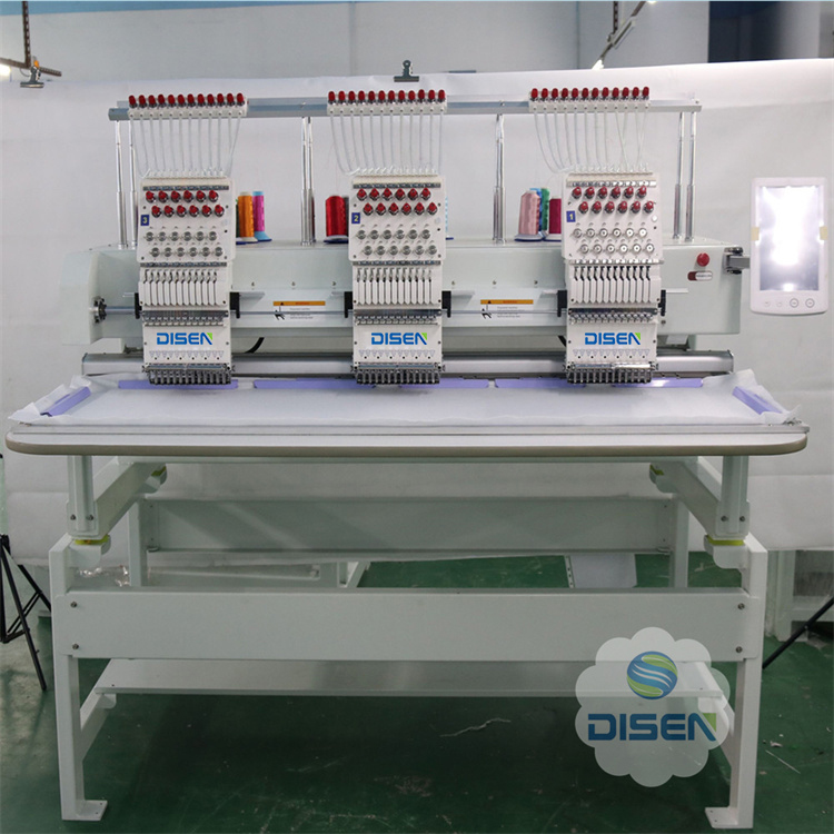DS-W1203 Touchscreen InterFace Wireless Multi-head Embroidery Machine For Cap