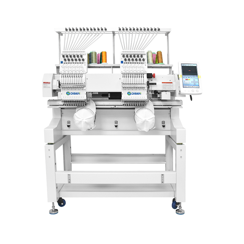 Double head embroidery machine with 12 needles computerized embroidery machine