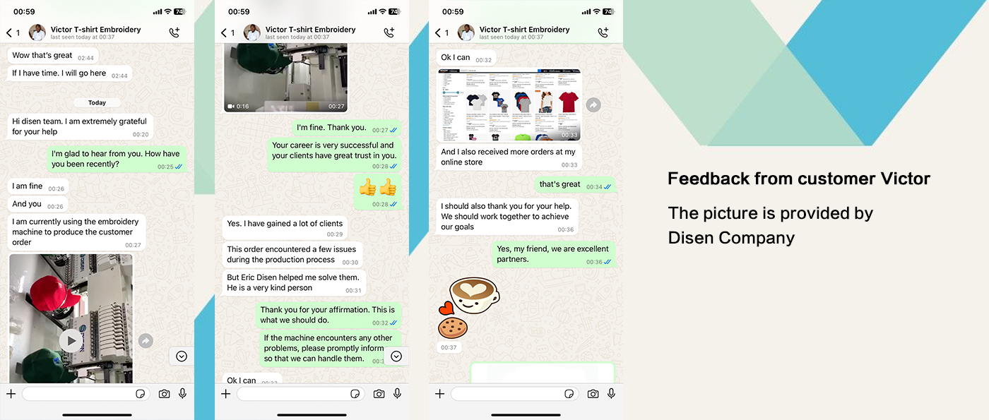 Feedback from customer Victor