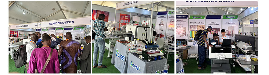 Nigeria exhibition, photo with customers