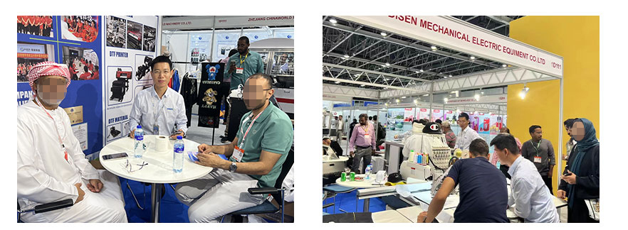 Dubai exhibition, photo with customers