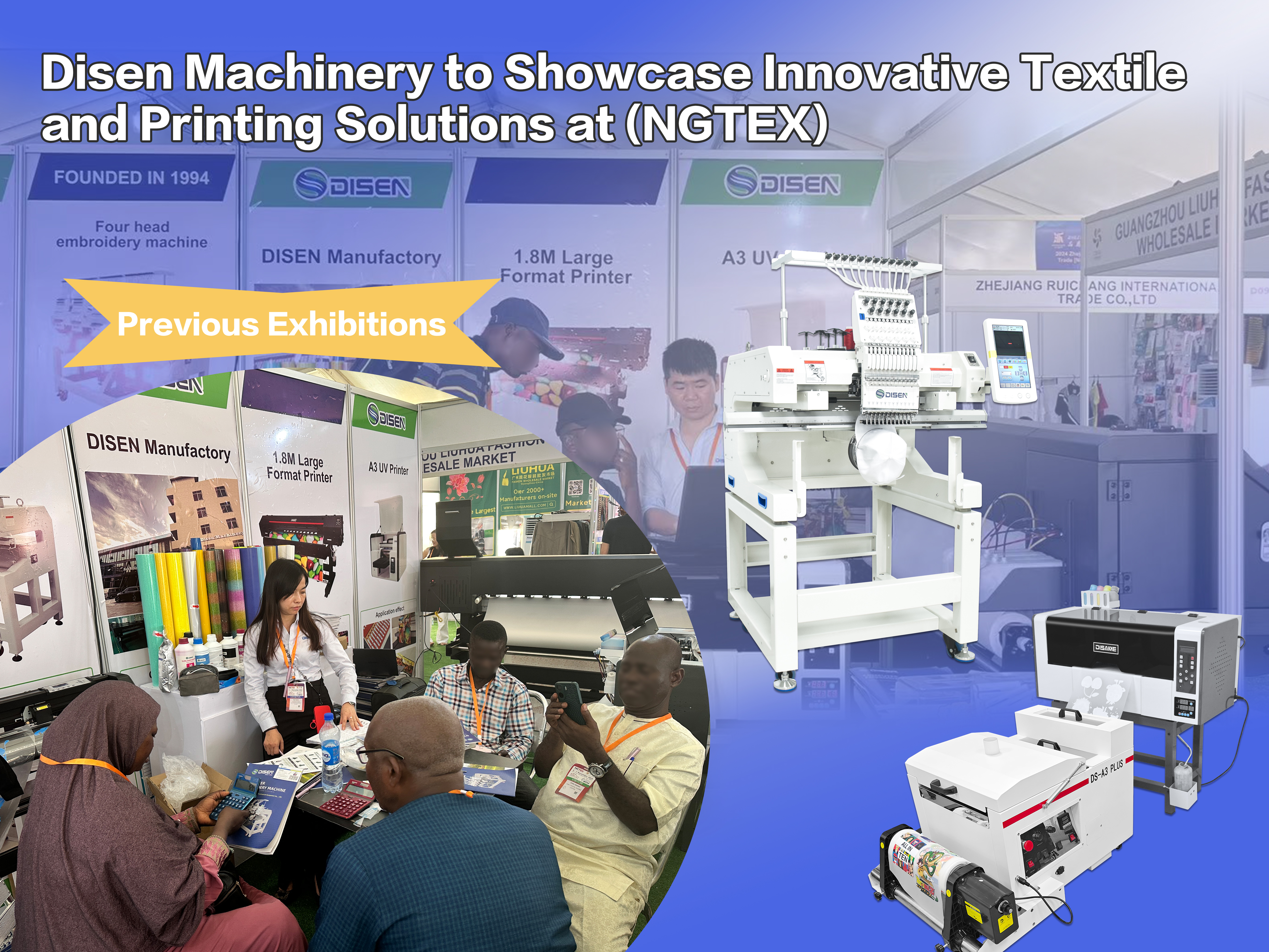 Disen Machinery to Showcase Innovative Textile and Printing Solutions at (NGTEX)