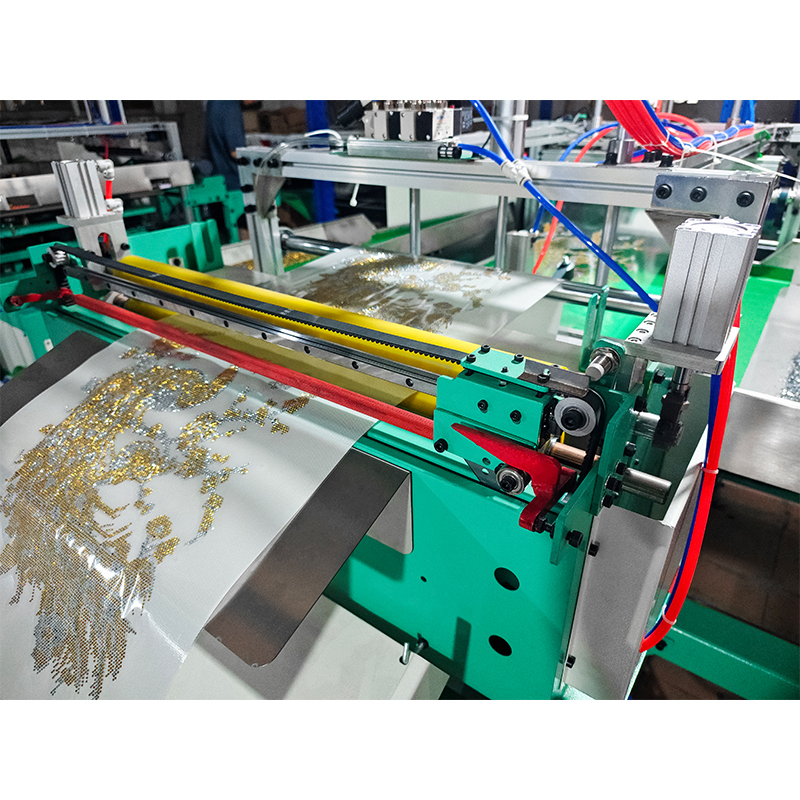 Automatic Two-color rhinestone shaking machine Multi-Material Aluminum Clothing