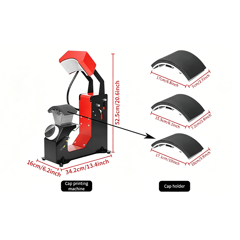 Automatic 3 in 1 Heat Press Hat Sublimation Printing Machine