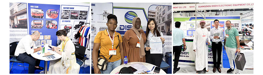 Dubai exhibition, photo with customers