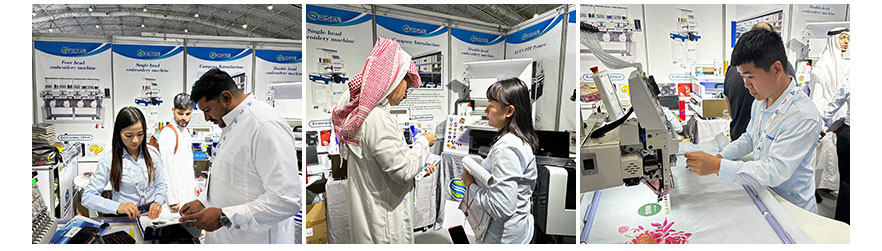 Saudi Arabia exhibition, photo with customers