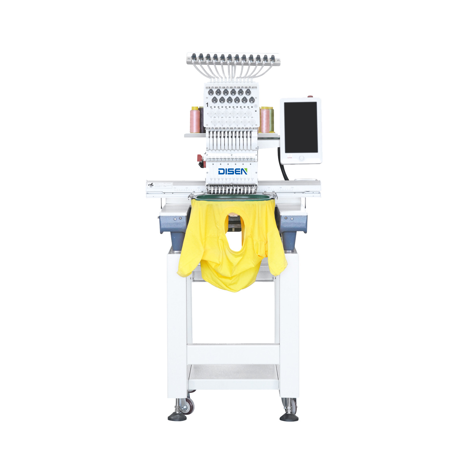 Embroidery machine thread tension and path troubleshooting